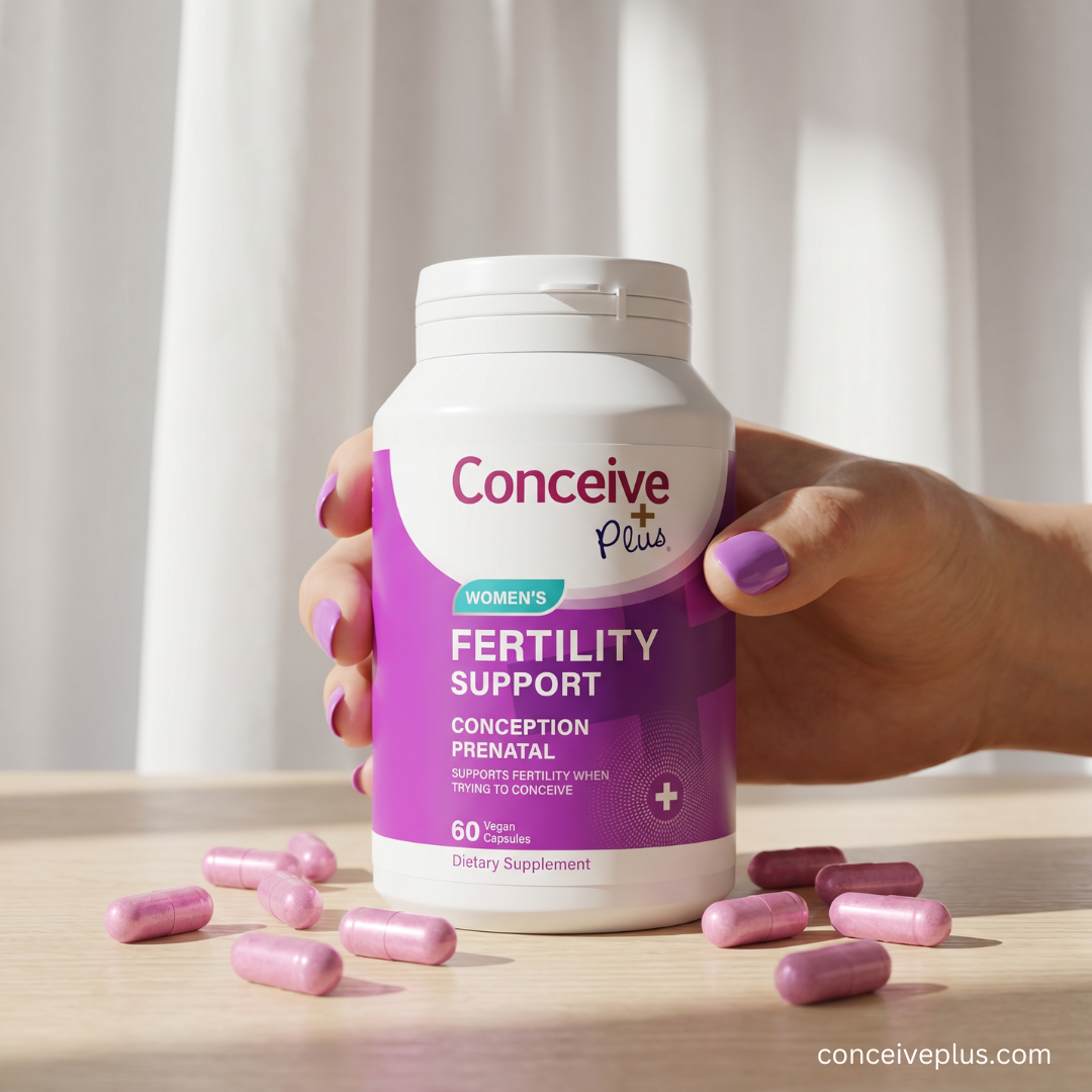 Conceive Plus Conjunto de Suporte à Fertilidade Feminina e Lubrificante para Fertilidade - Lubrificante para Fertilidade