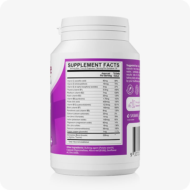 Female Fertility Vitamins - Support and Lubricant Bundle Conceive Plus Asia Female Fertility Vitamins - Support and Lubricant Bundle Conceive Plus Asia