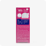For Conceive Plus Women's Fertility Support and Fertility Lubricant Bundle, showing 3x4g pre-filled fertility lubricant applicators box’s back panel, featuring sperm viability data, clinical use notes, ingredient list, and a recommendation to pair with the multi-use tube—displayed with illustrations and white-on-pink informational design.
