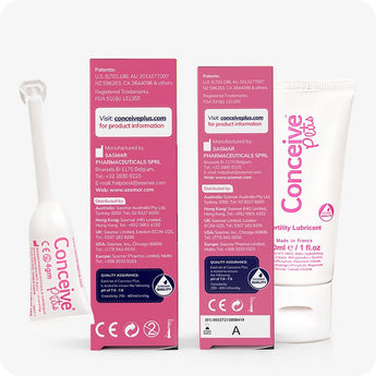 Trial Pack - Fertility Lubricant 30ml +3x 4g Applicators - Conceive Plus Asia